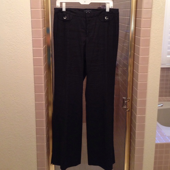 Banana Republic linen pants in black - Picture 2 of 4